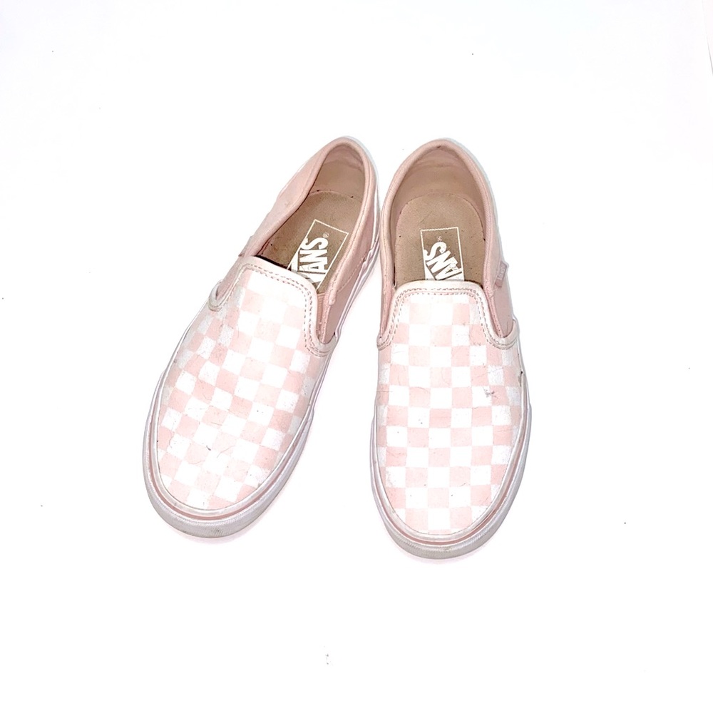 FINAL🚨DONATING SOON‼️ Pink Checkered Slip-On Vans